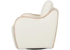 Olivia Swivel Armchair -Mel Ivory