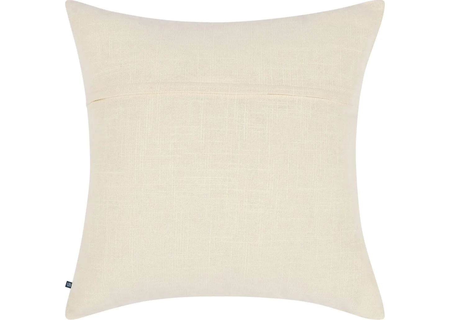 Ramea Cotton Floral Pillow 20x20 Ivory/Brown