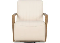 Simone Leather Swivel Chair