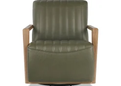 Simone Leather Swivel Chair