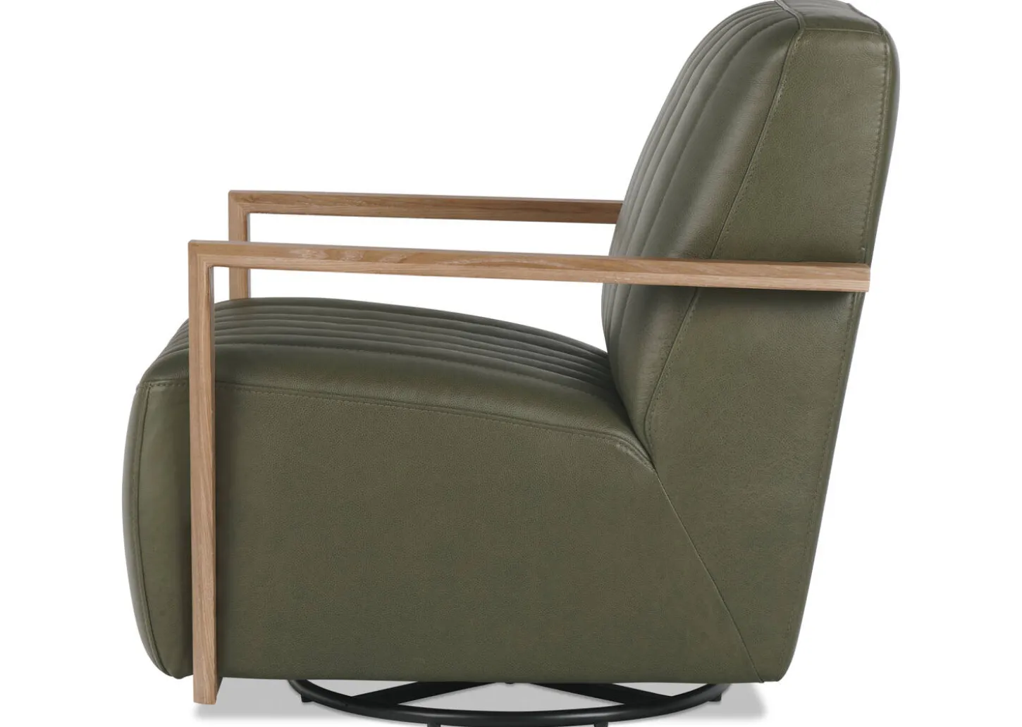 Simone Leather Swivel Chair
