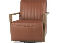 Simone Leather Swivel Chair