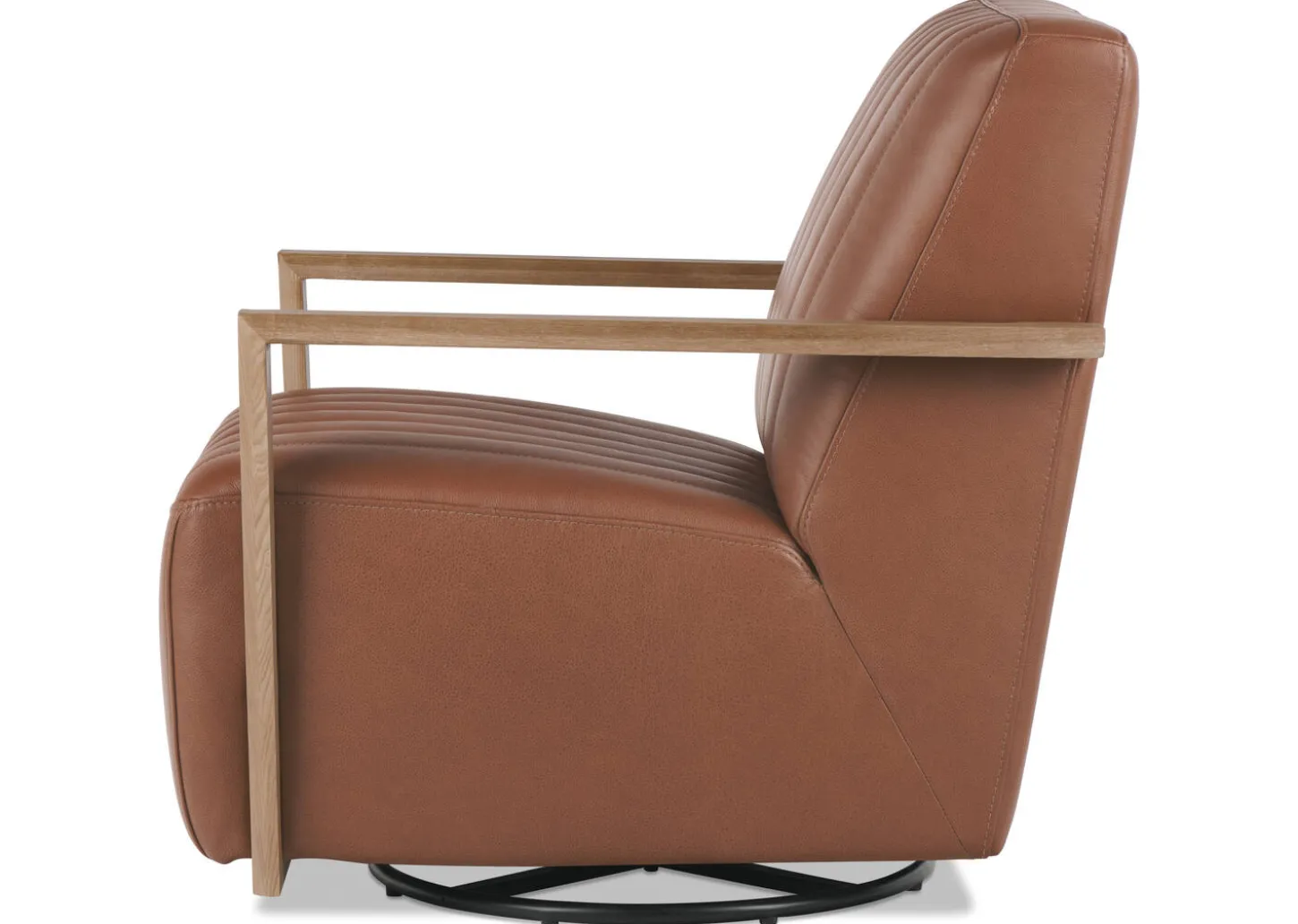 Simone Leather Swivel Chair
