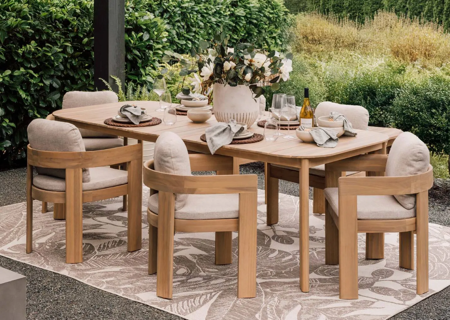 Tonga Outdoor Dining Table -Natural