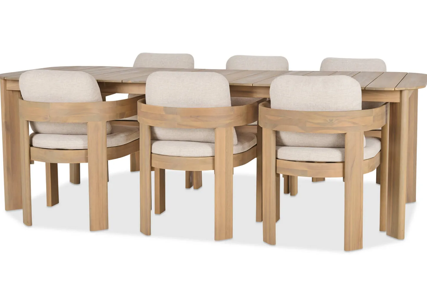 Tonga Outdoor Dining Table -Natural