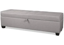 Vault Custom Storage Ottoman 50x18"