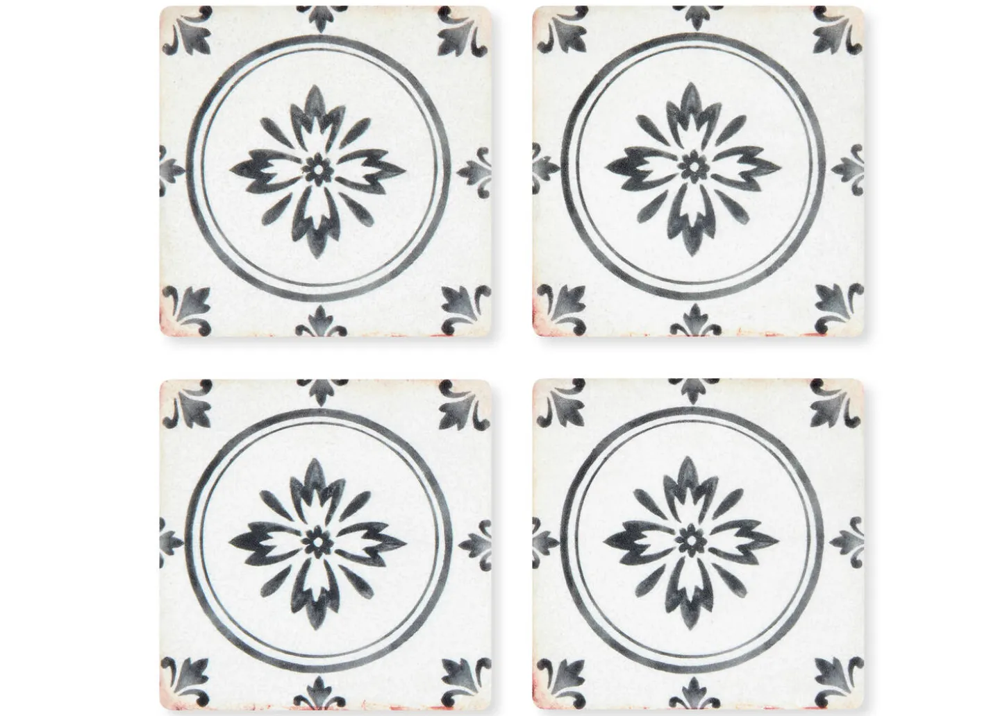 Vintage Tile Coaster Set