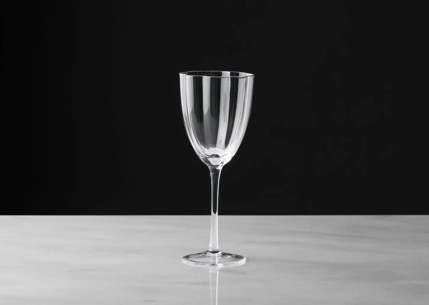 Violet Wine Glass Clear