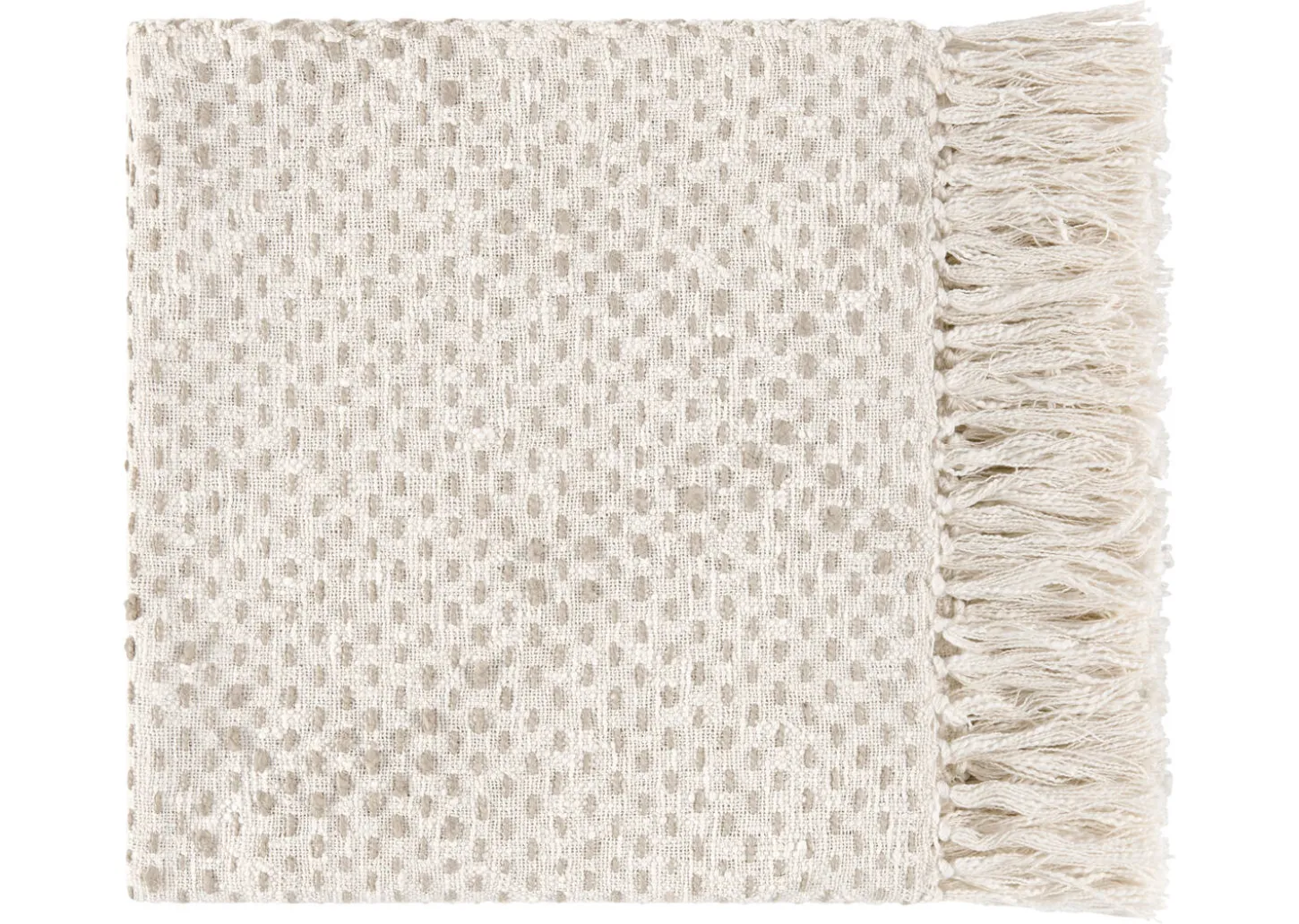 Withers Cotton Throw Natural/Ash