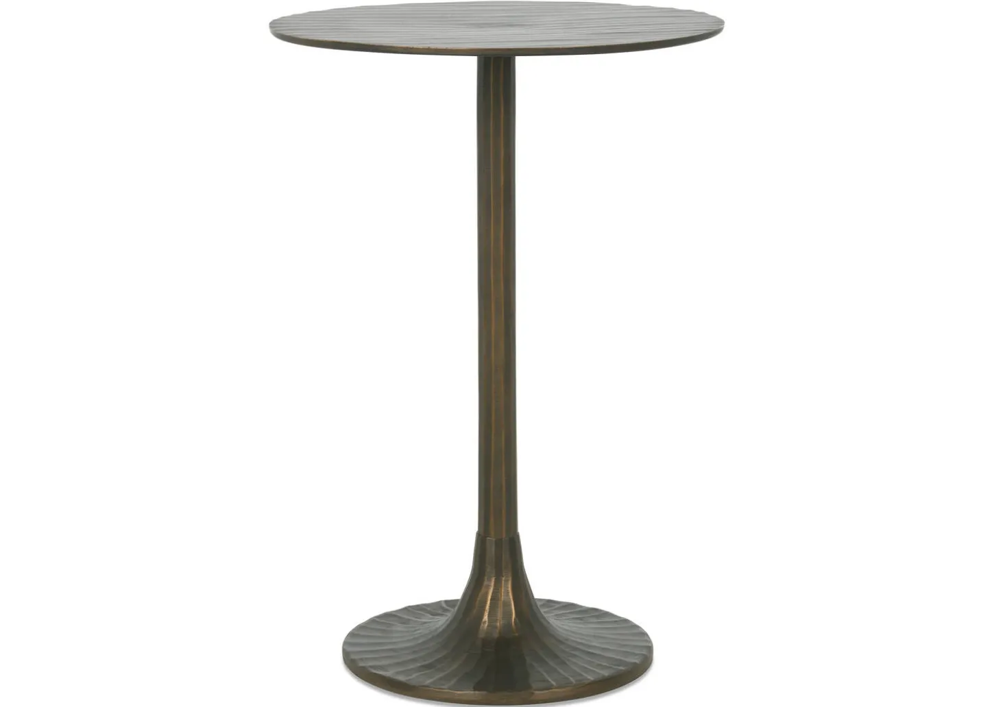 Yasmine Recycled Metal Accent Table -Umber