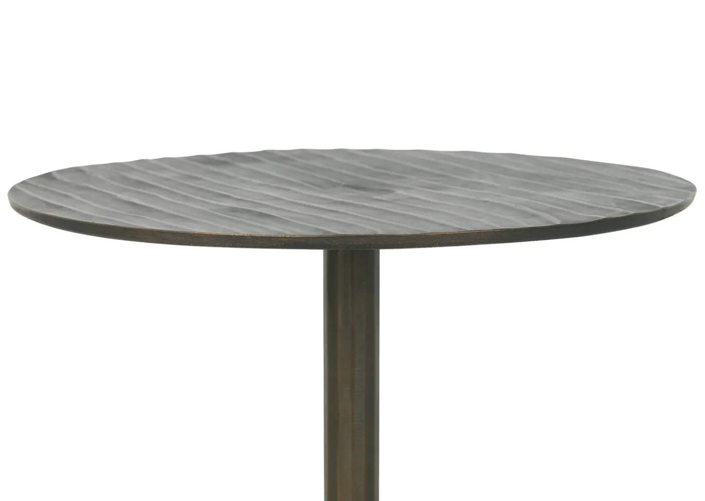 Yasmine Recycled Metal Accent Table -Umber
