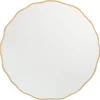 Zina Wavy Round Wall Mirror Brass